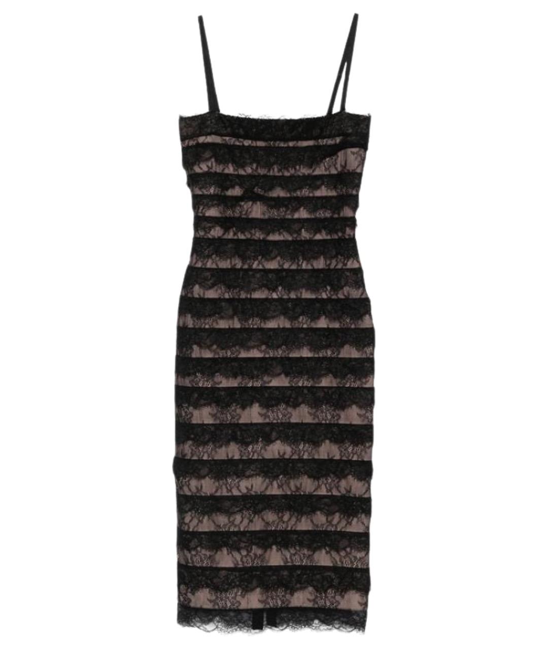 HERVE LEGER Черное полиэстеровое коктейльное платье, фото 1