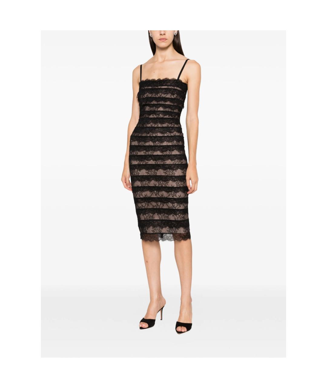 HERVE LEGER Черное полиэстеровое коктейльное платье, фото 5