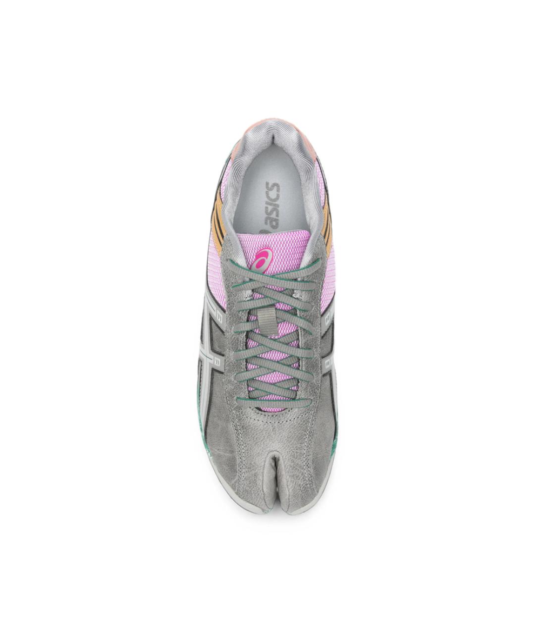 ASICS Серые кожаные низкие кроссовки / кеды, фото 2