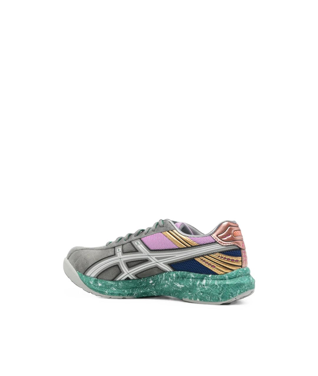 ASICS Серые кожаные низкие кроссовки / кеды, фото 4