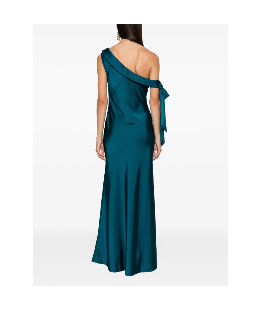 HERVE LEGER Синее полиэстеровое вечернее платье, фото 4