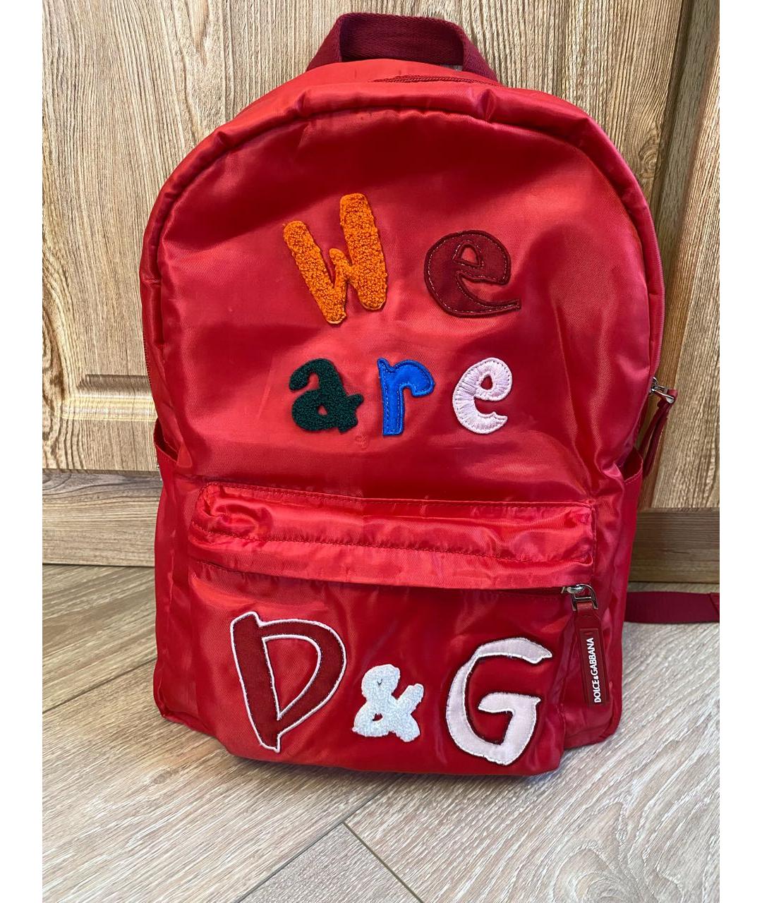 DOLCE&GABBANA Красный рюкзак, фото 6