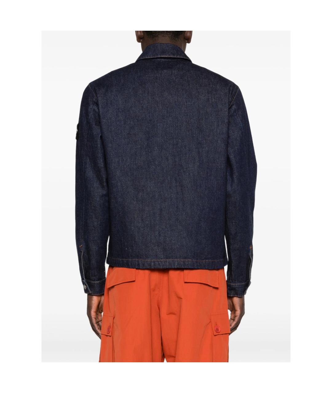 STONE ISLAND Синяя хлопковая куртка, фото 2