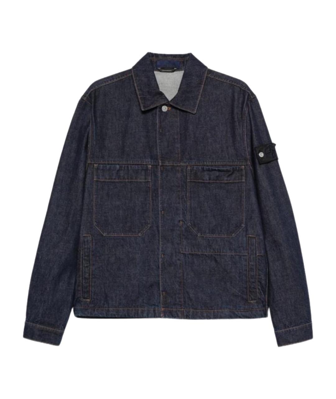 STONE ISLAND Синяя хлопковая куртка, фото 1
