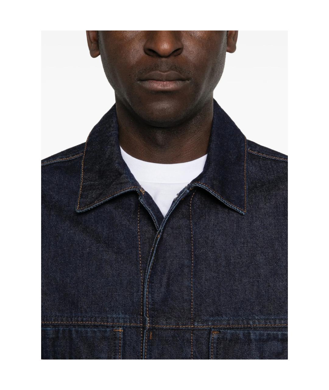 STONE ISLAND Синяя хлопковая куртка, фото 4