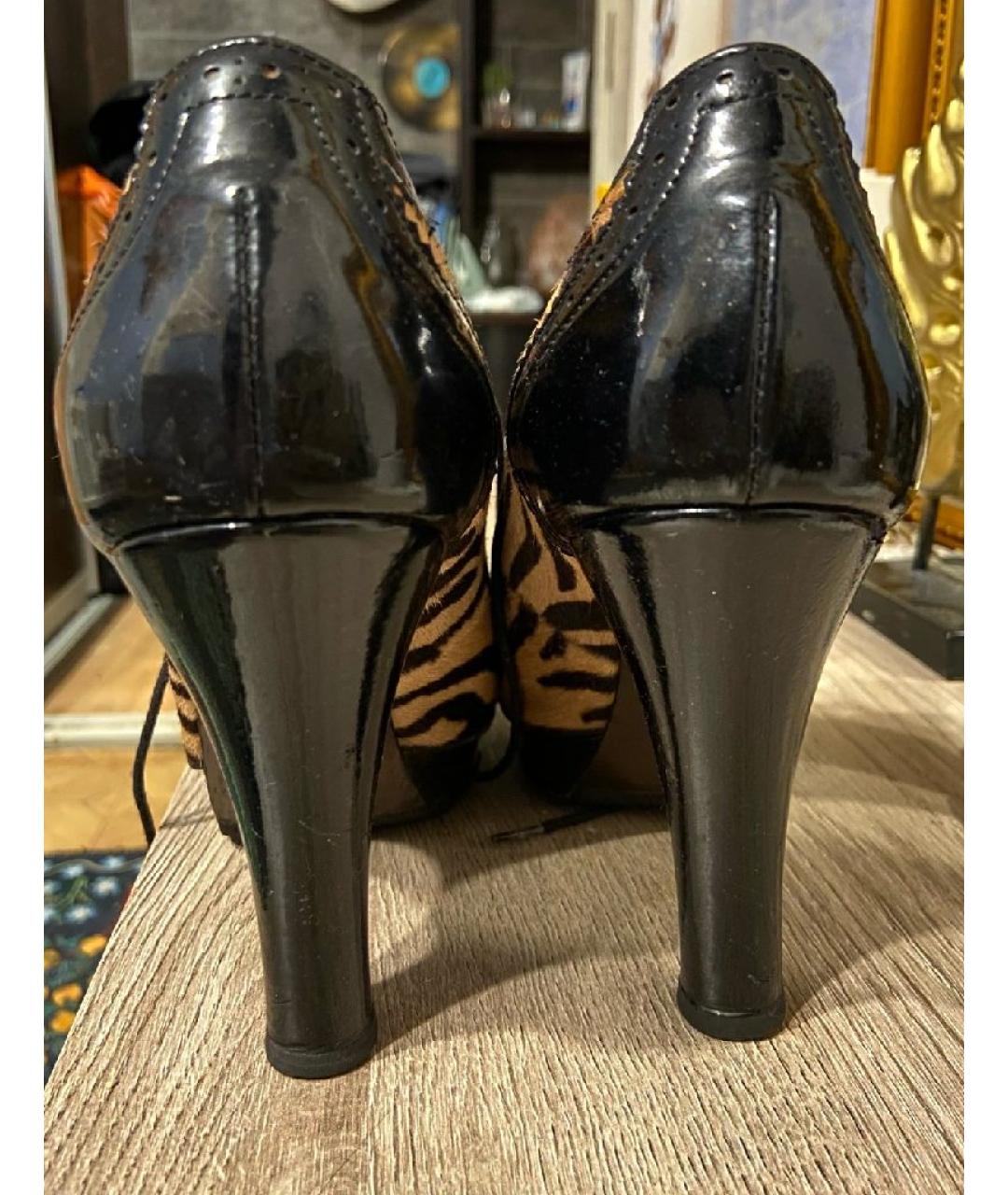 FENDI Мульти кожаные туфли, фото 4
