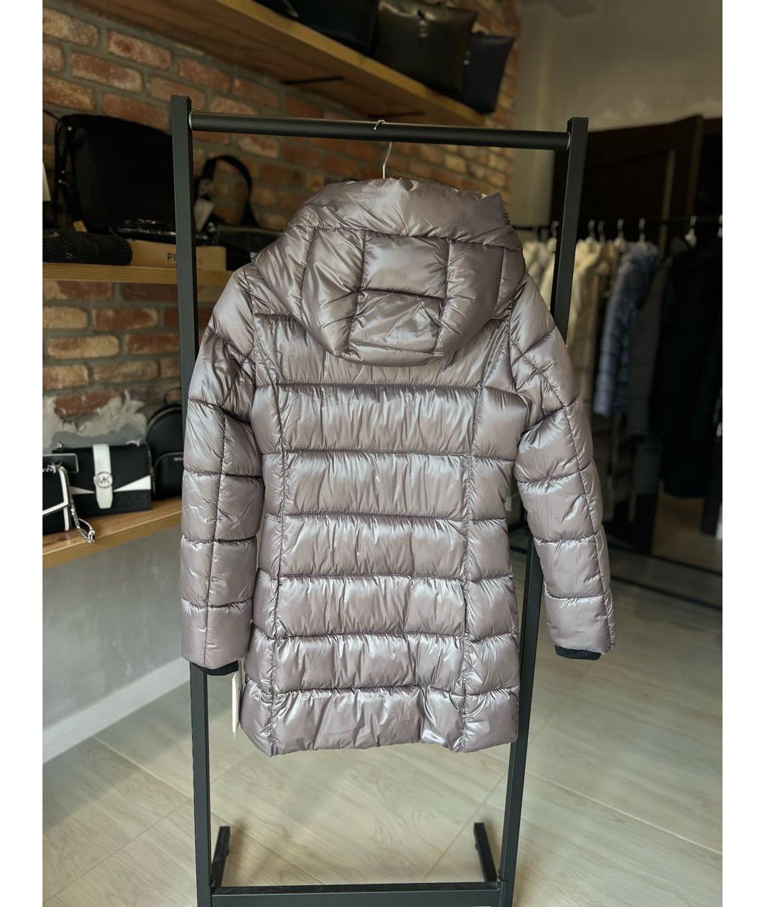 DKNY Серый нейлоновый пуховик, фото 2