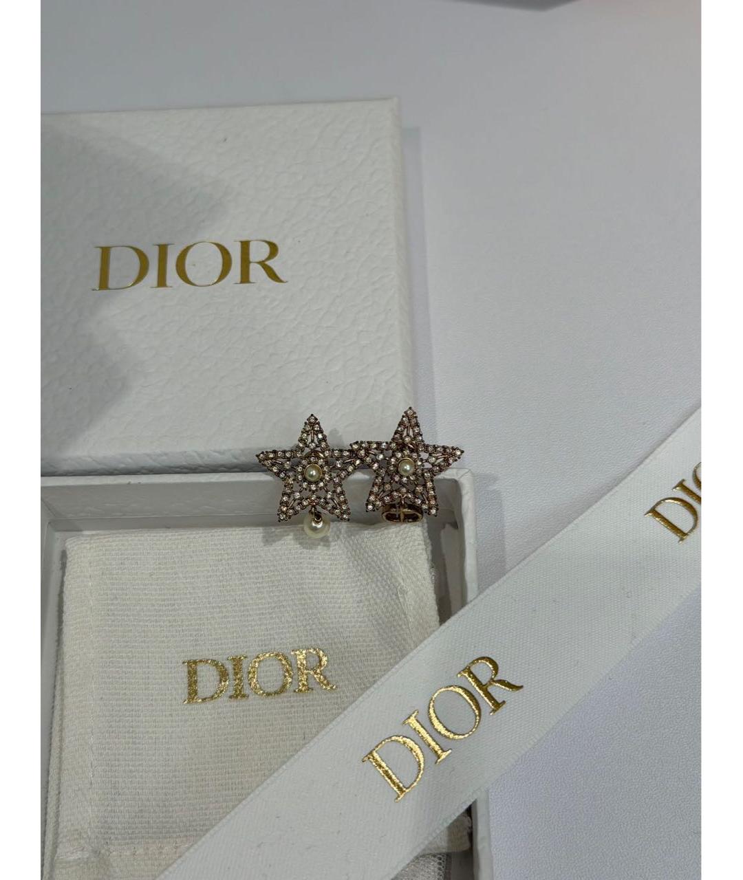 CHRISTIAN DIOR Золотые серьги, фото 2