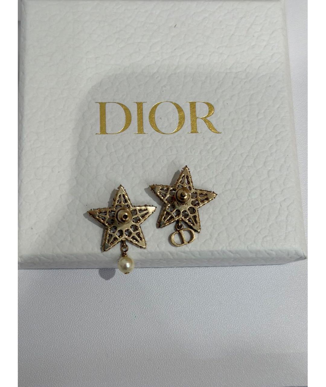 CHRISTIAN DIOR Золотые серьги, фото 3
