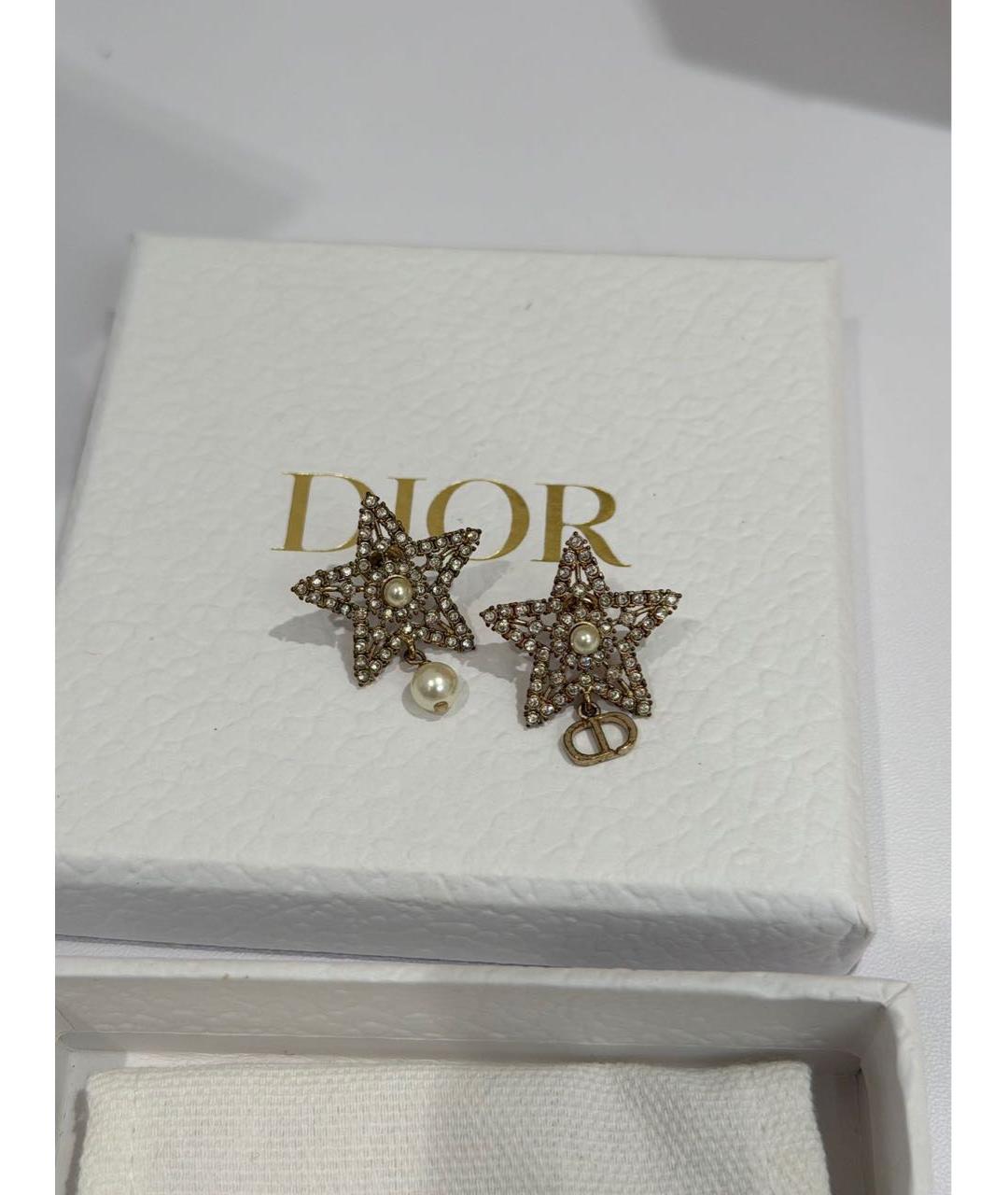 CHRISTIAN DIOR Золотые серьги, фото 4