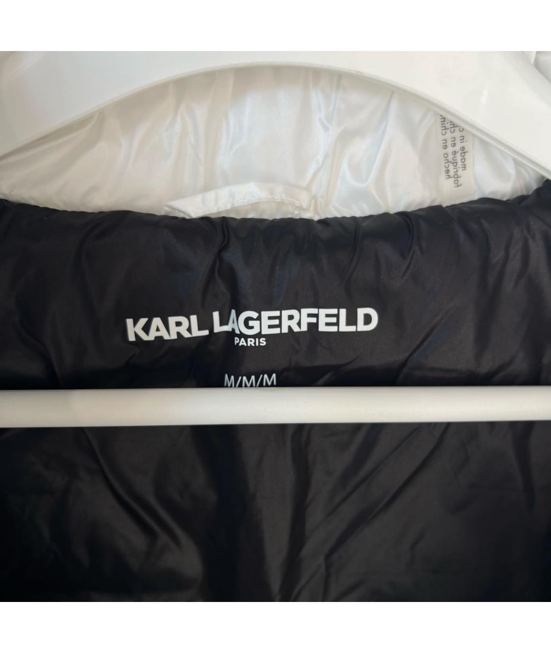 KARL LAGERFELD Белая нейлоновая куртка, фото 3