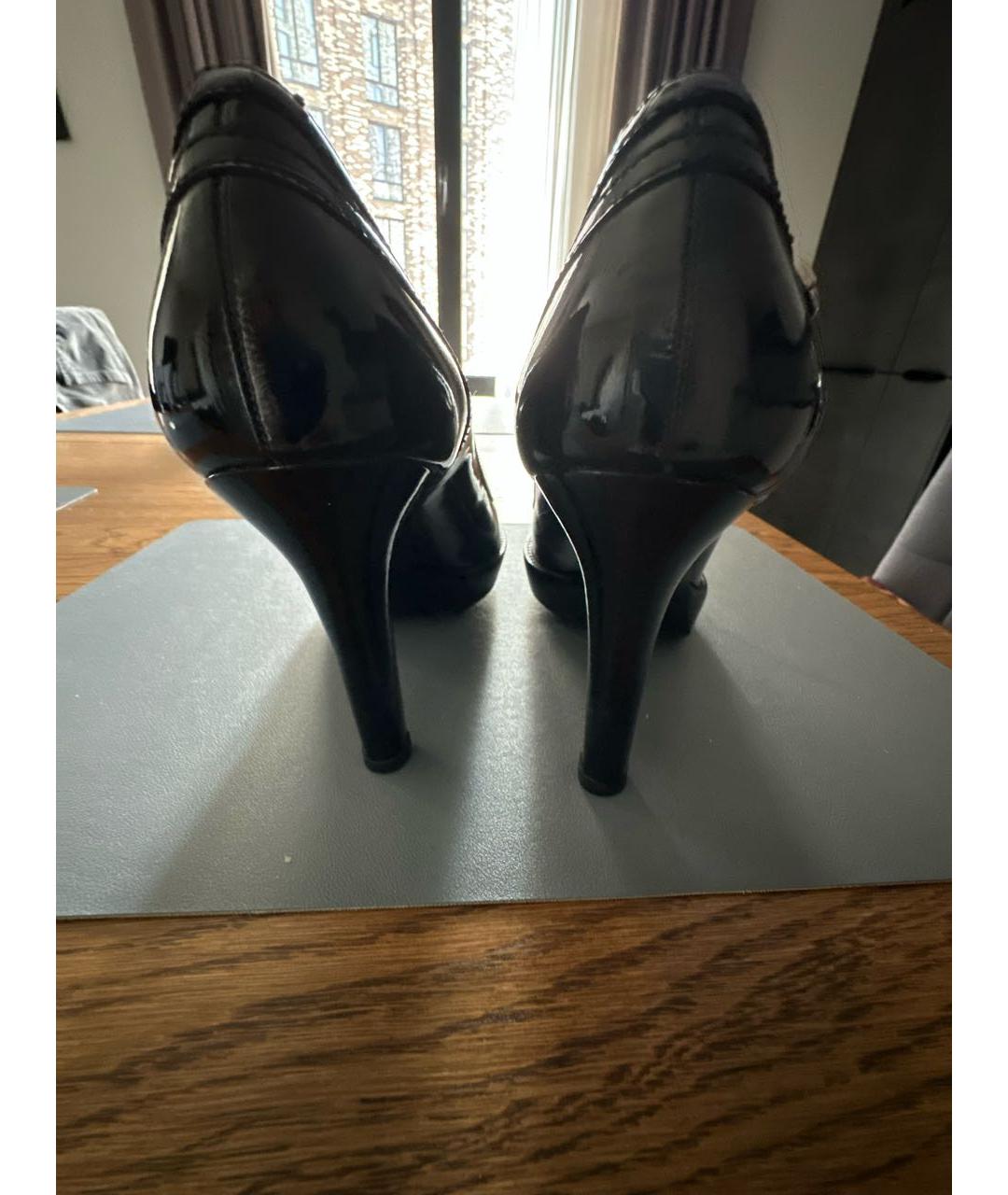 GUCCI Черные кожаные туфли, фото 3