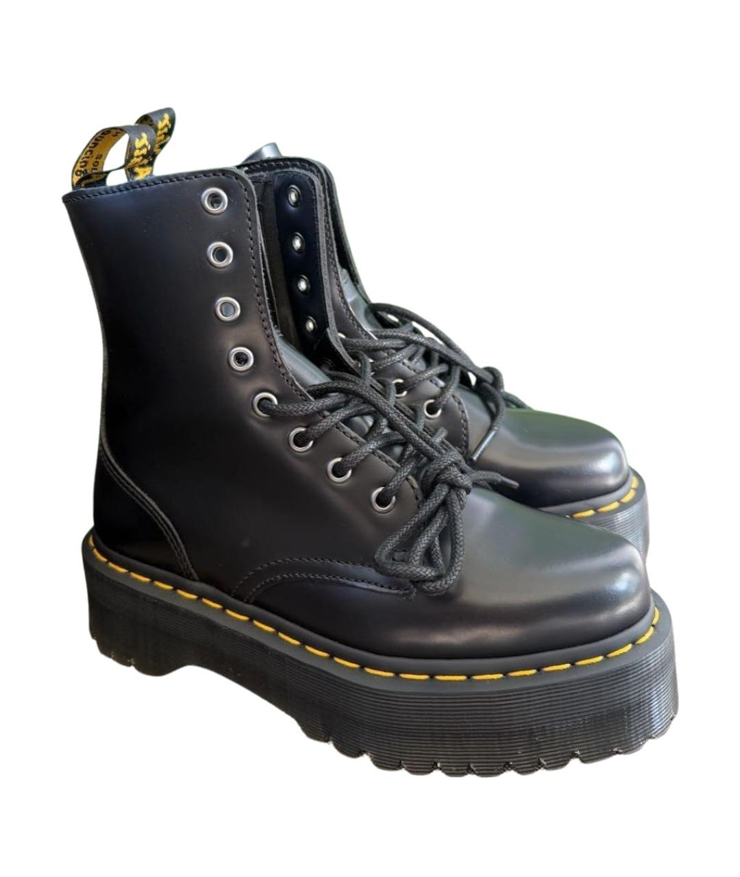 DR. MARTENS Черные кожаные ботинки, фото 1