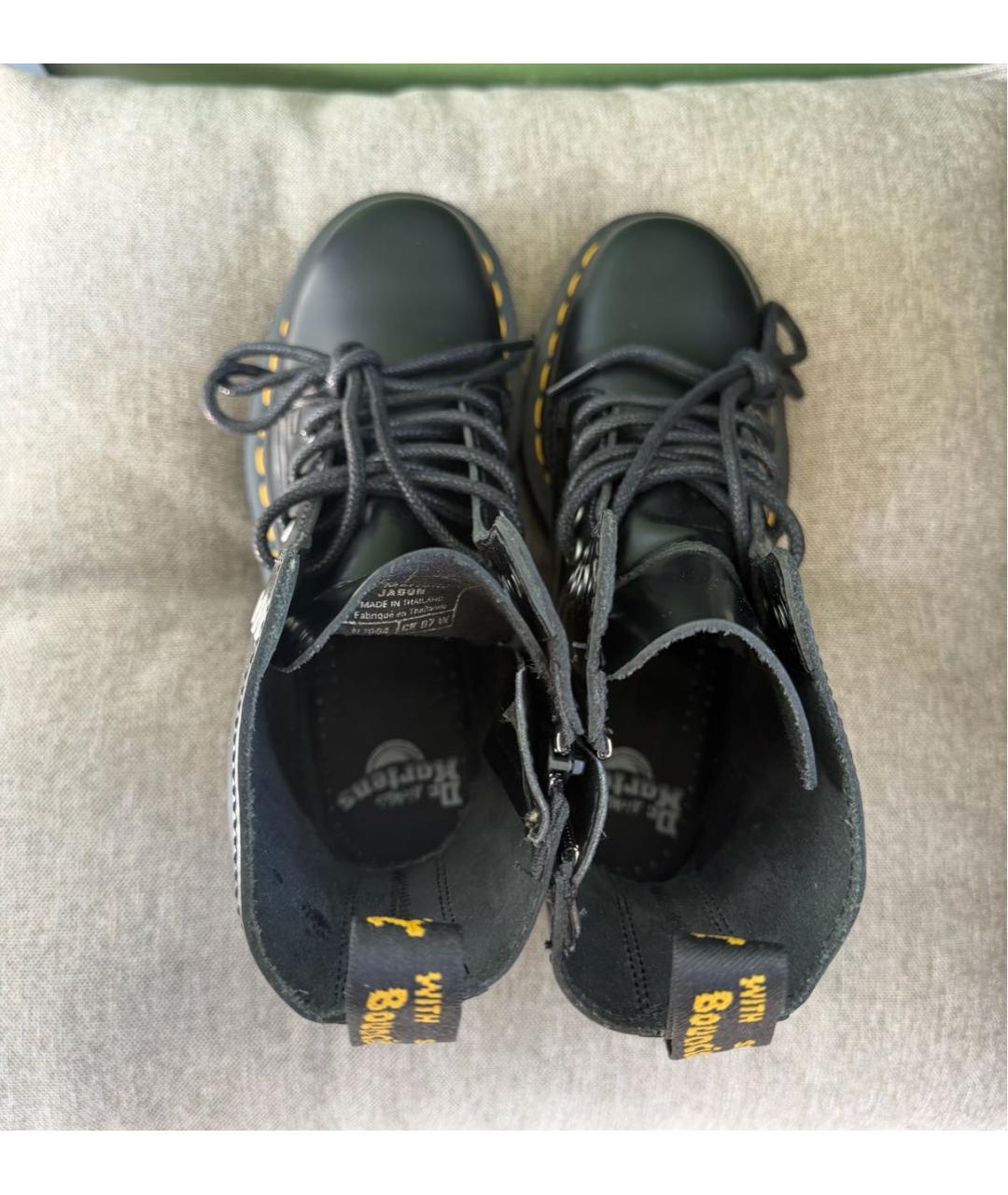 DR. MARTENS Черные кожаные ботинки, фото 3