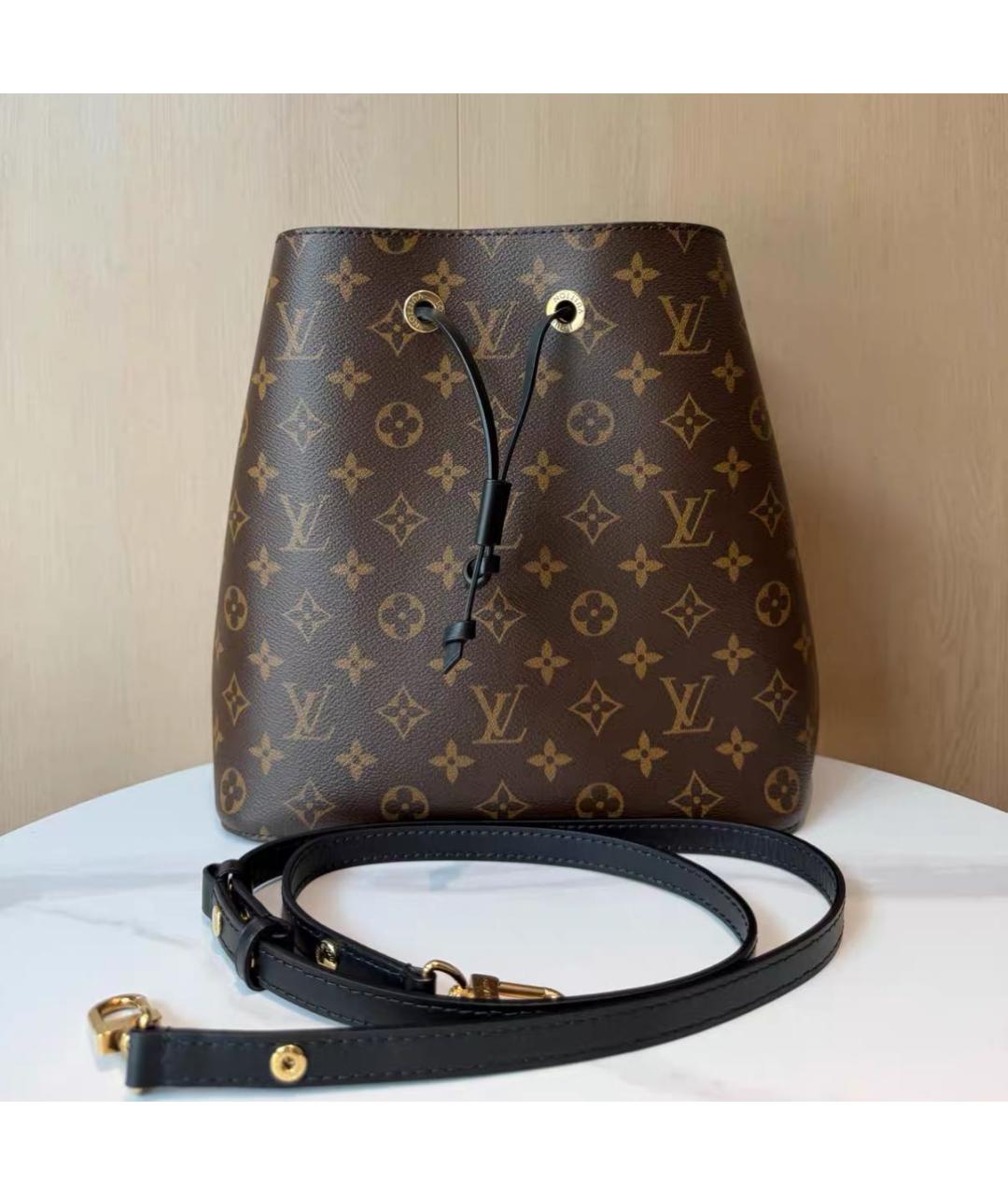 LOUIS VUITTON Коричневая сумка через плечо из канвы, фото 7