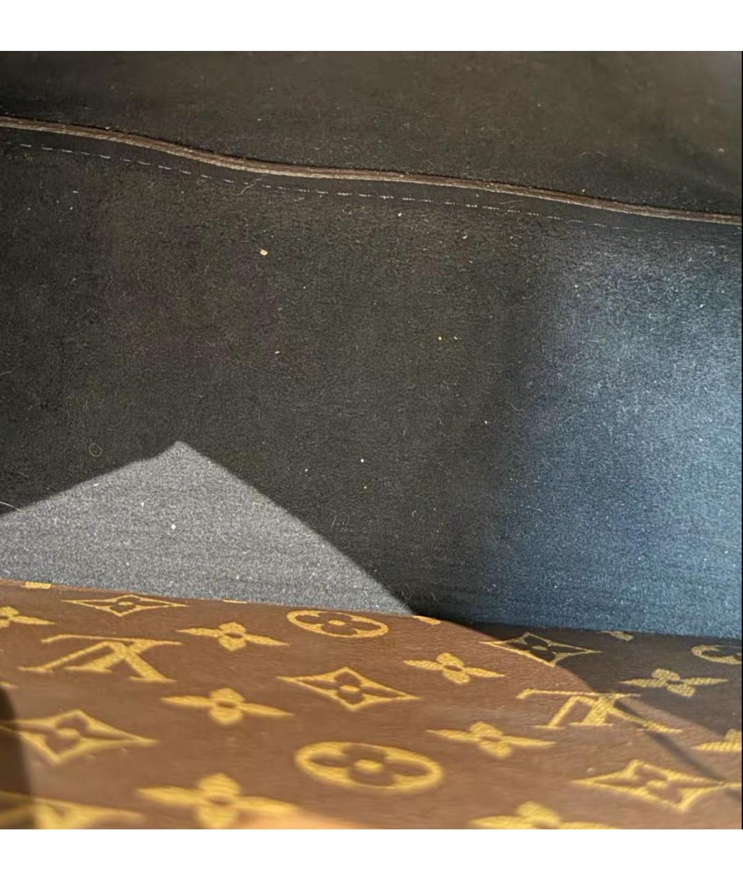 LOUIS VUITTON Коричневая сумка через плечо из канвы, фото 6