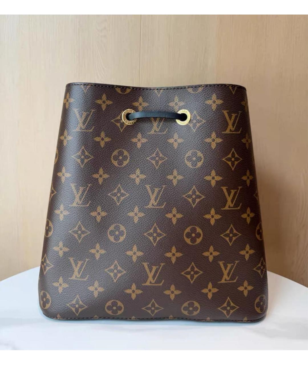 LOUIS VUITTON Коричневая сумка через плечо из канвы, фото 2