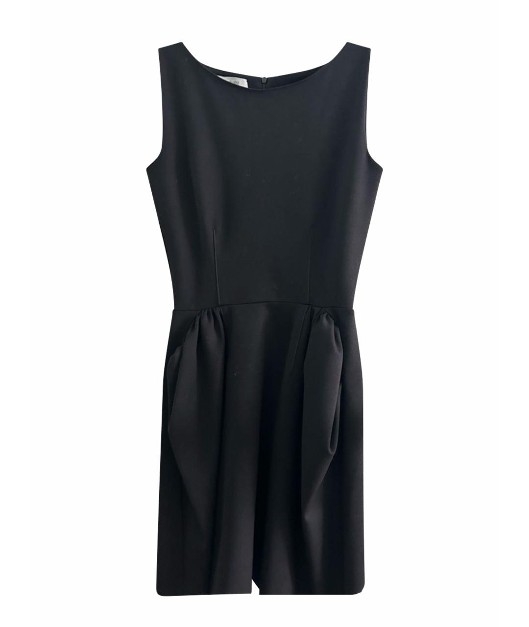 SAINT LAURENT Черное шерстяное вечернее платье, фото 1