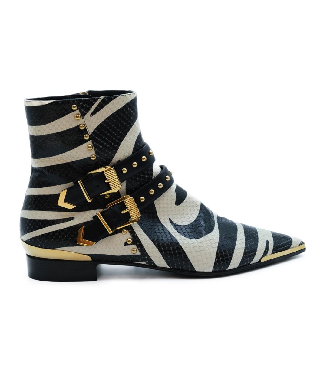 VERSACE Черные кожаные полусапоги, фото 7