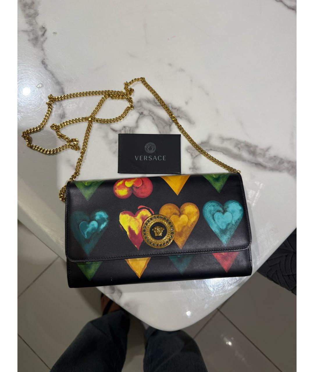 VERSACE Мульти кошелек из кожи аллигатора, фото 5