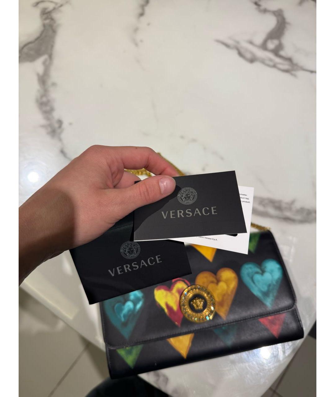 VERSACE Мульти кошелек из кожи аллигатора, фото 7