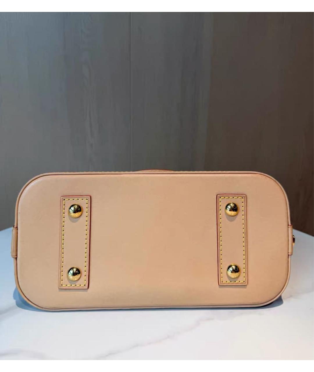 LOUIS VUITTON Коричневая сумка с короткими ручками из канвы, фото 5
