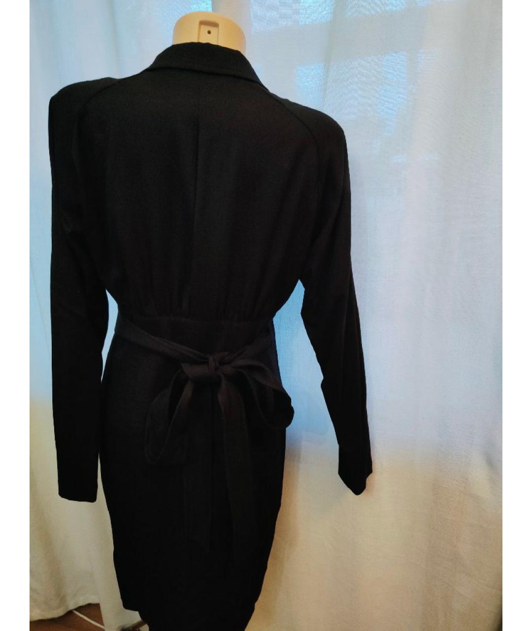MAX MARA Антрацитовое шерстяное платье, фото 3