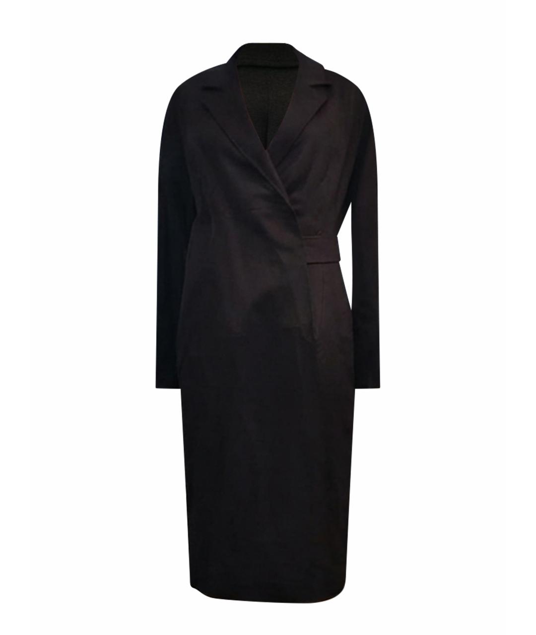 MAX MARA Антрацитовое шерстяное платье, фото 1
