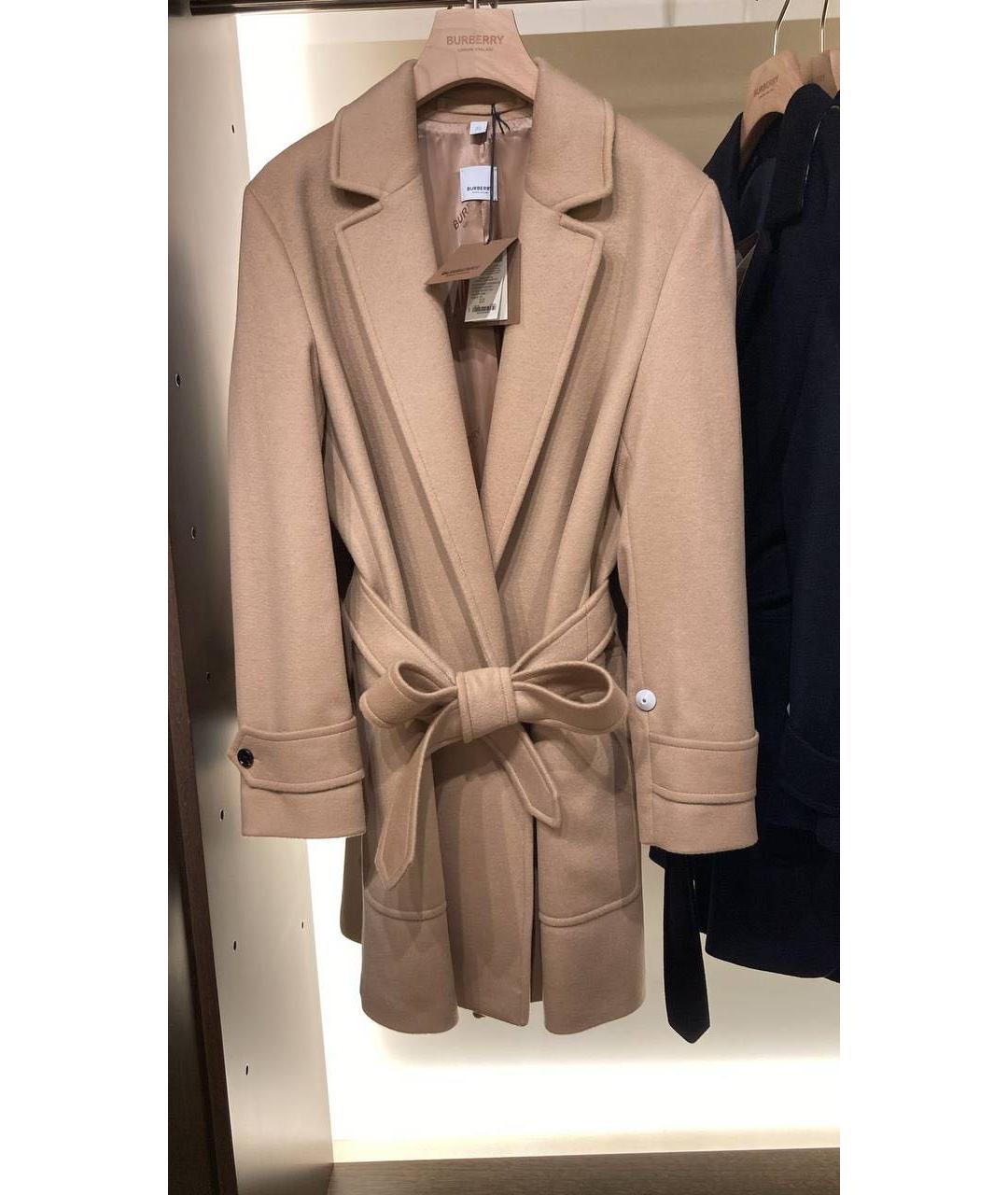 BURBERRY Бежевое кашемировое пальто, фото 2