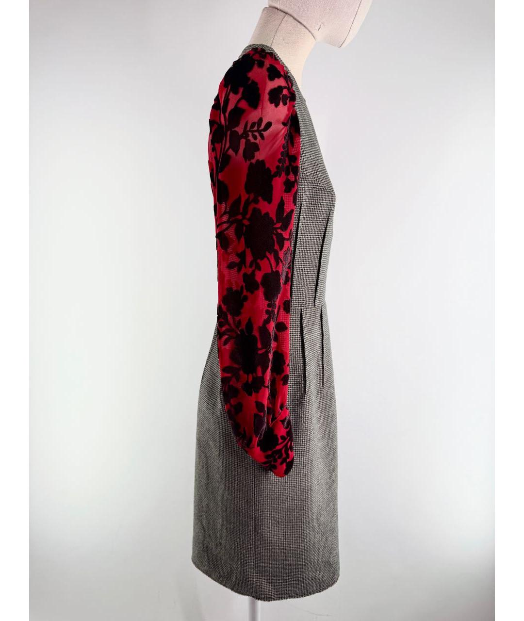 COMME DES GARÇONS Мульти шерстяное повседневное платье, фото 6