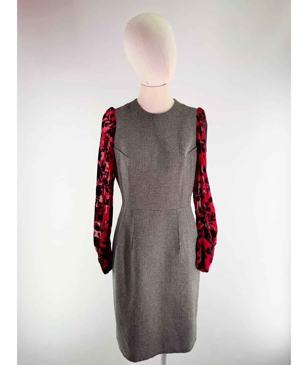 COMME DES GARÇONS Мульти шерстяное повседневное платье, фото 9