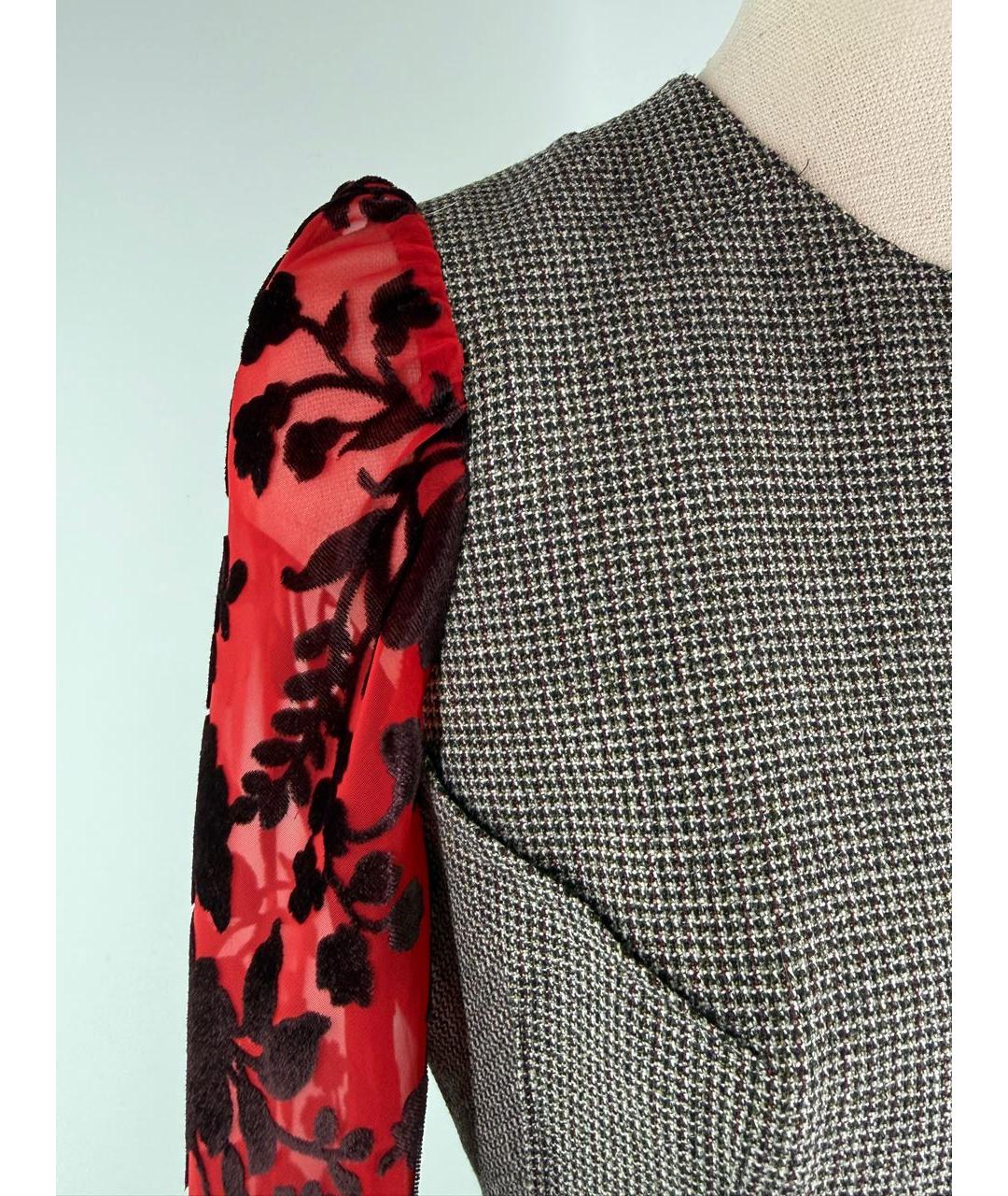 COMME DES GARÇONS Мульти шерстяное повседневное платье, фото 3