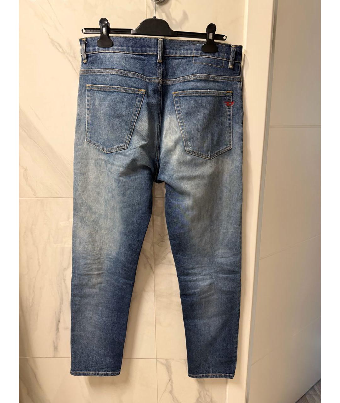DIESEL Синие хлопковые джинсы скинни, фото 2