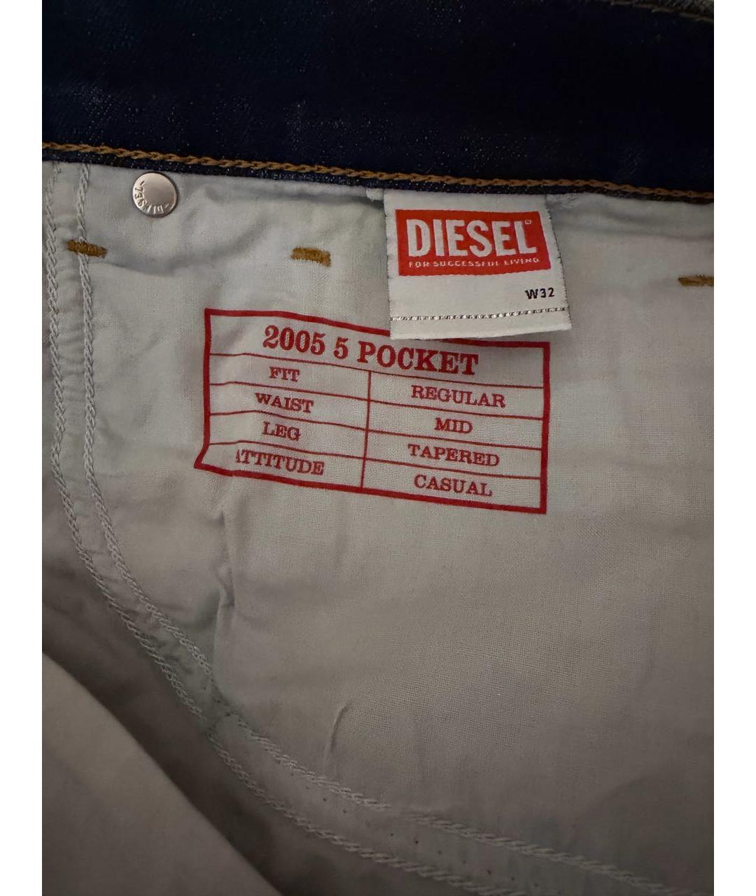 DIESEL Синие хлопковые джинсы скинни, фото 6