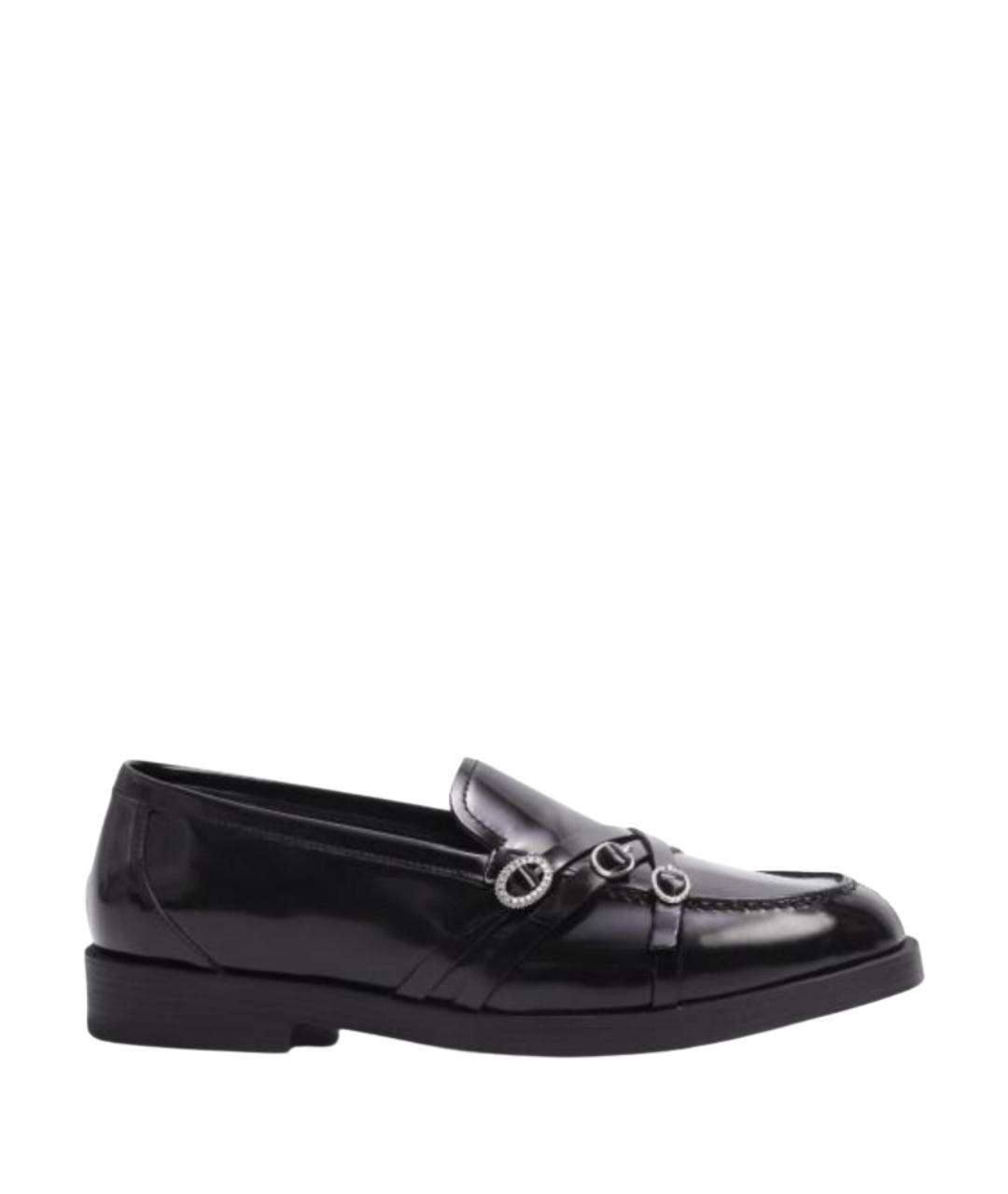 JIMMY CHOO Черные кожаные лоферы, фото 1