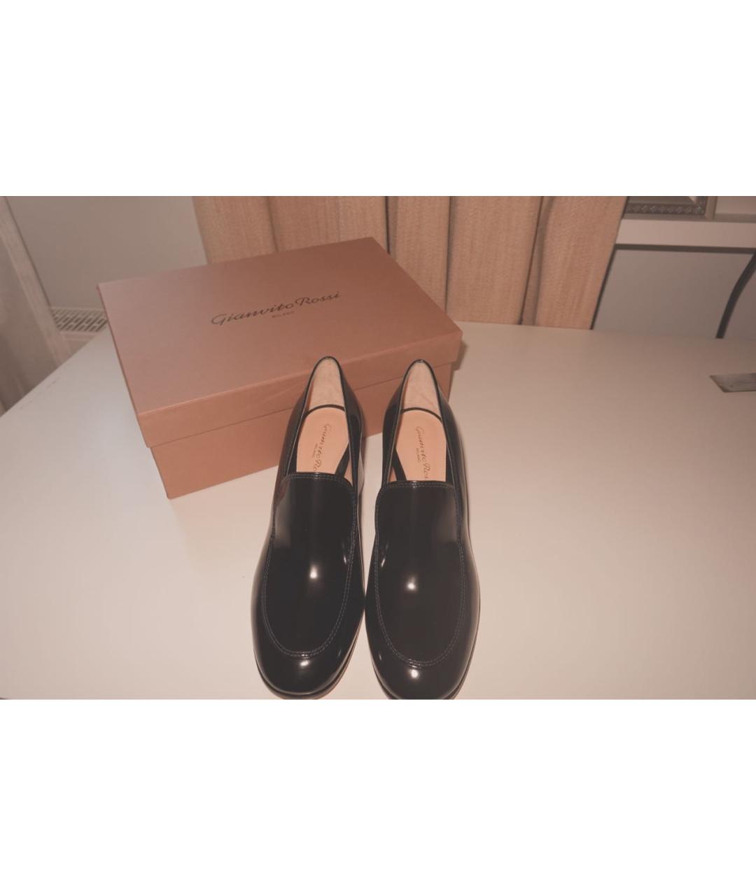 GIANVITO ROSSI Черные туфли из лакированной кожи, фото 2
