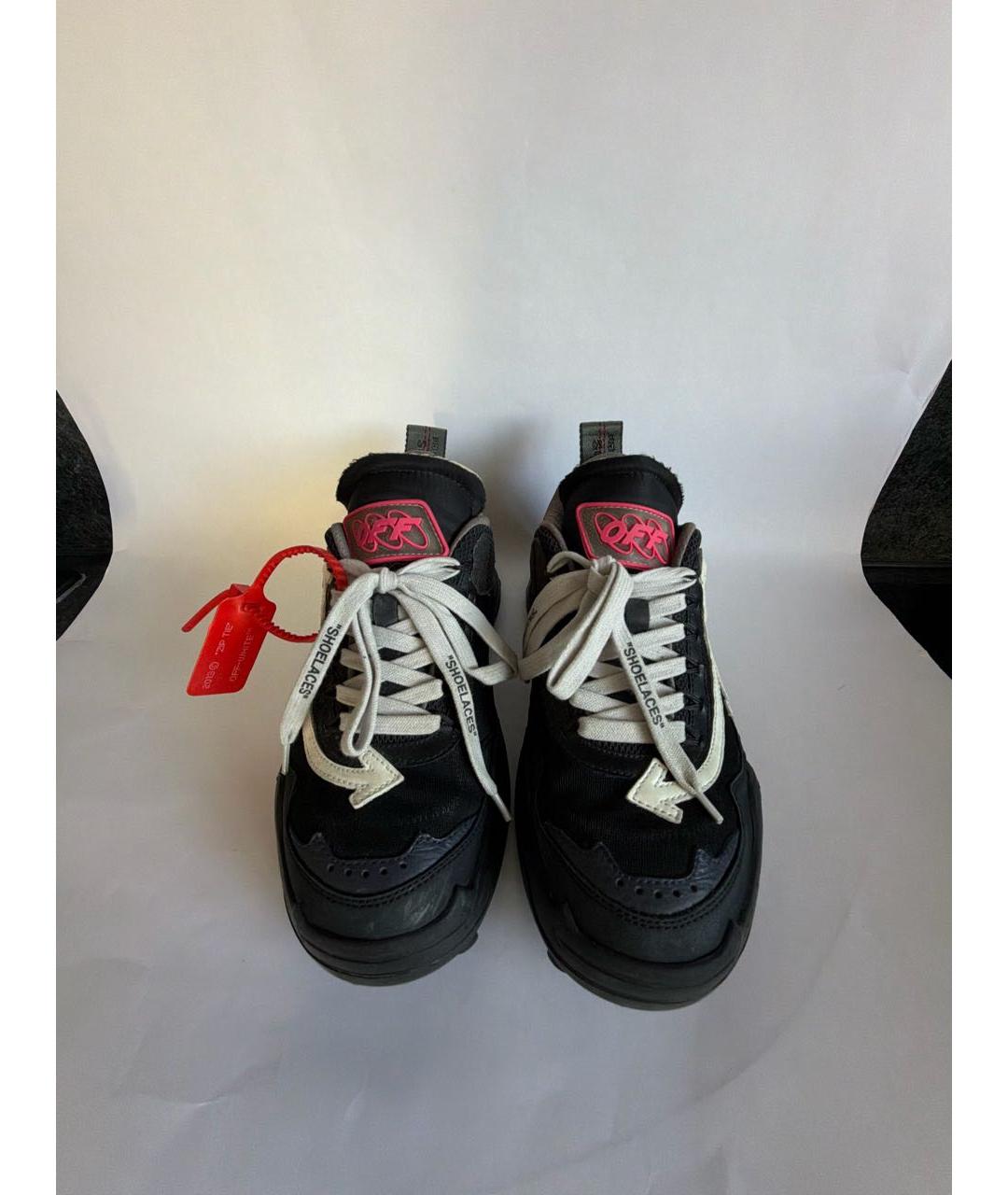 OFF-WHITE Черные кроссовки, фото 2