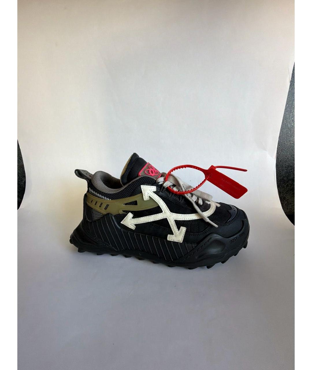 OFF-WHITE Черные кроссовки, фото 9