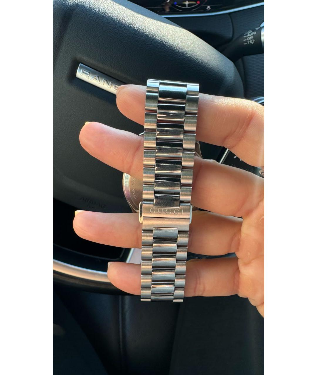 GUCCI Серебряные часы, фото 5