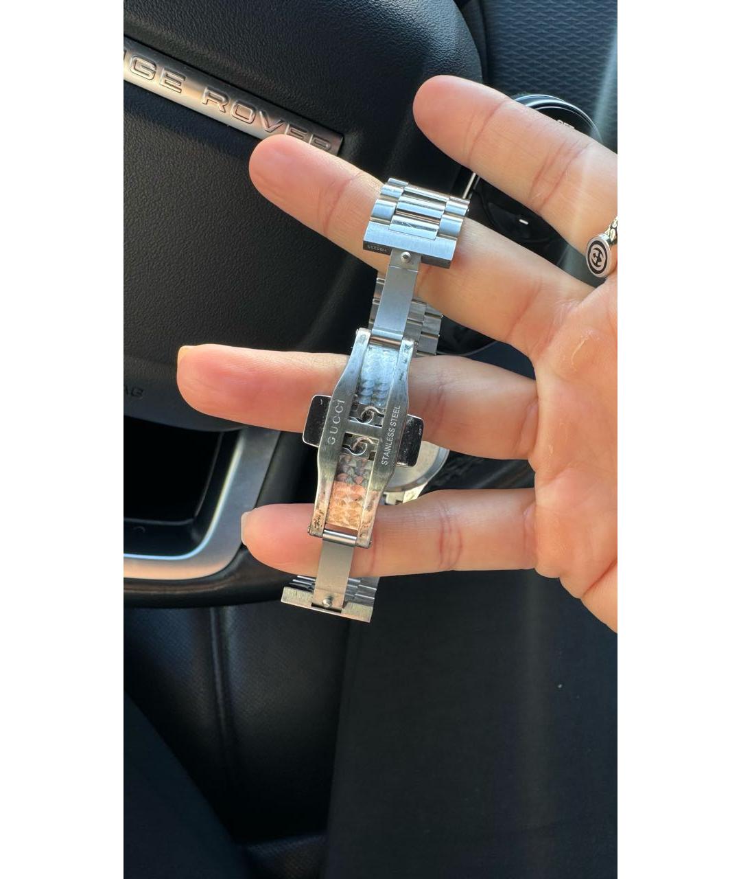 GUCCI Серебряные часы, фото 4