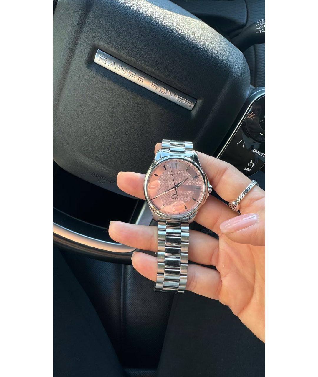 GUCCI Серебряные часы, фото 8