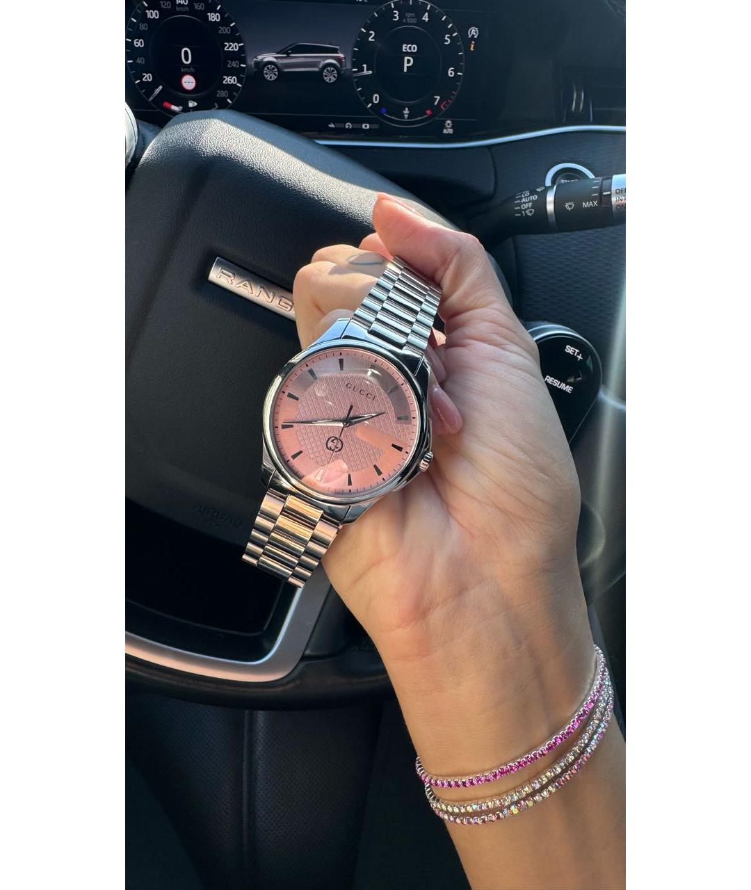 GUCCI Серебряные часы, фото 6