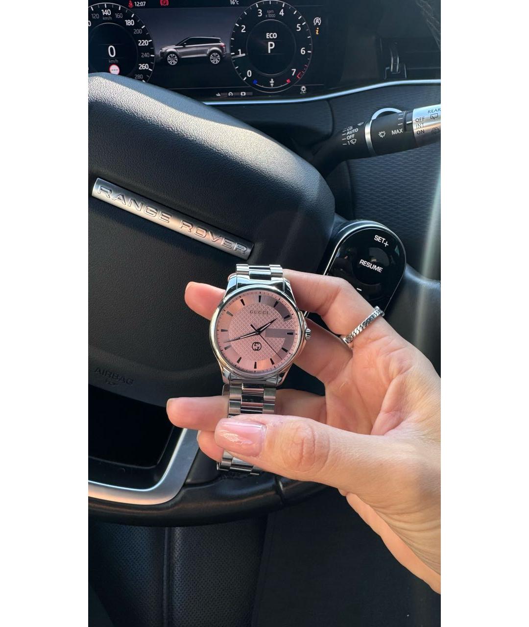 GUCCI Серебряные часы, фото 9