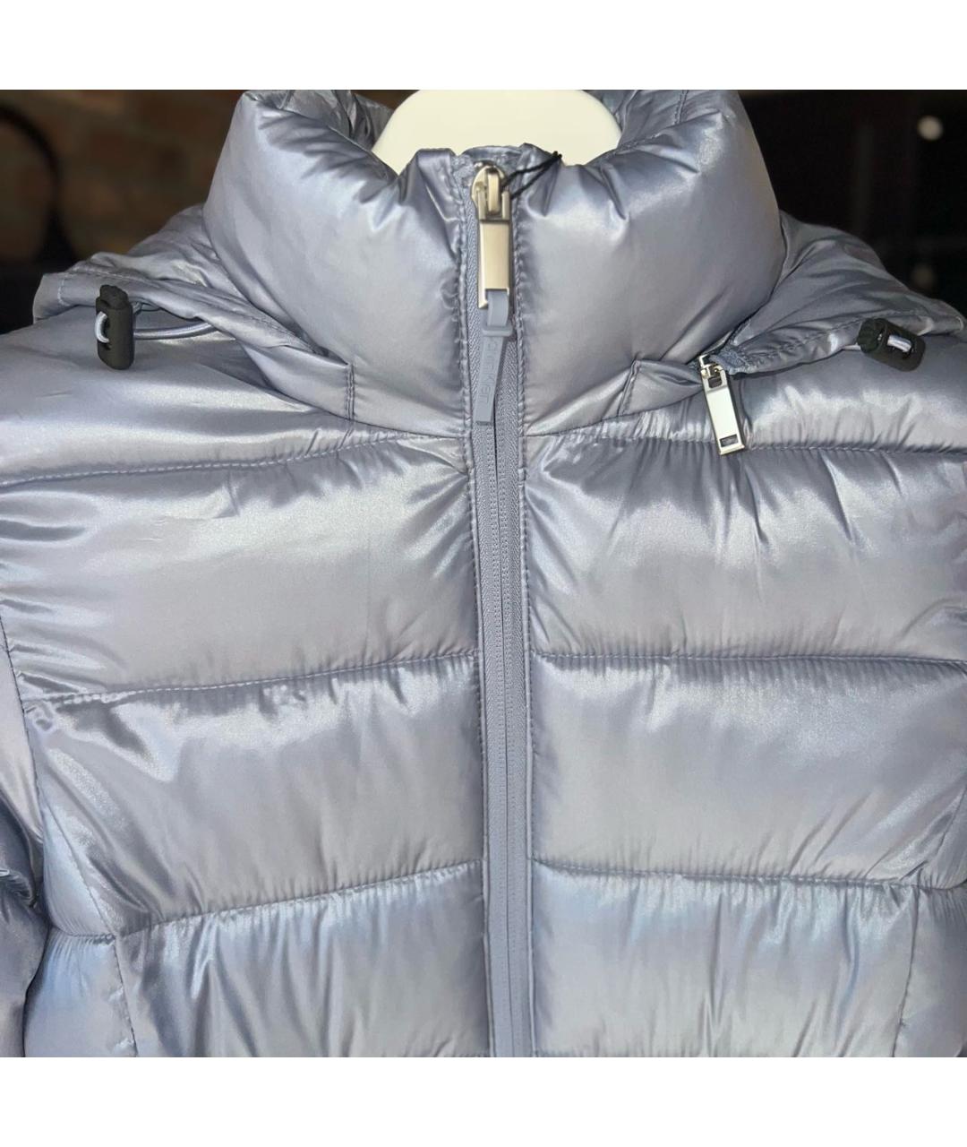 CALVIN KLEIN Голубая полиэстеровая куртка, фото 4
