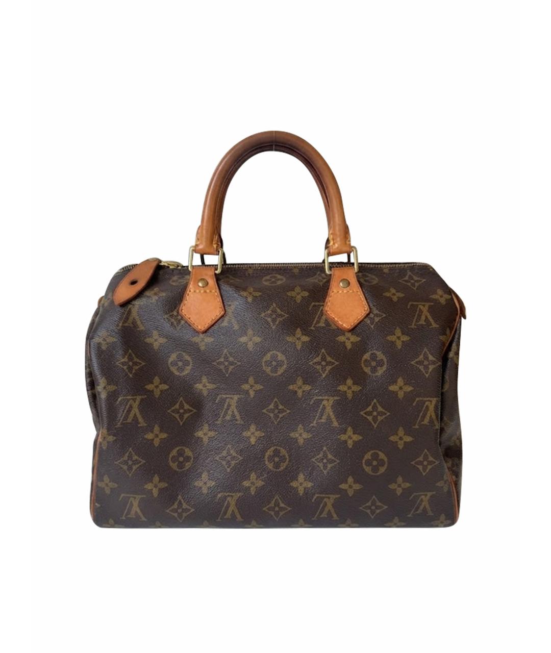 LOUIS VUITTON Коричневая сумка с короткими ручками из канвы, фото 1
