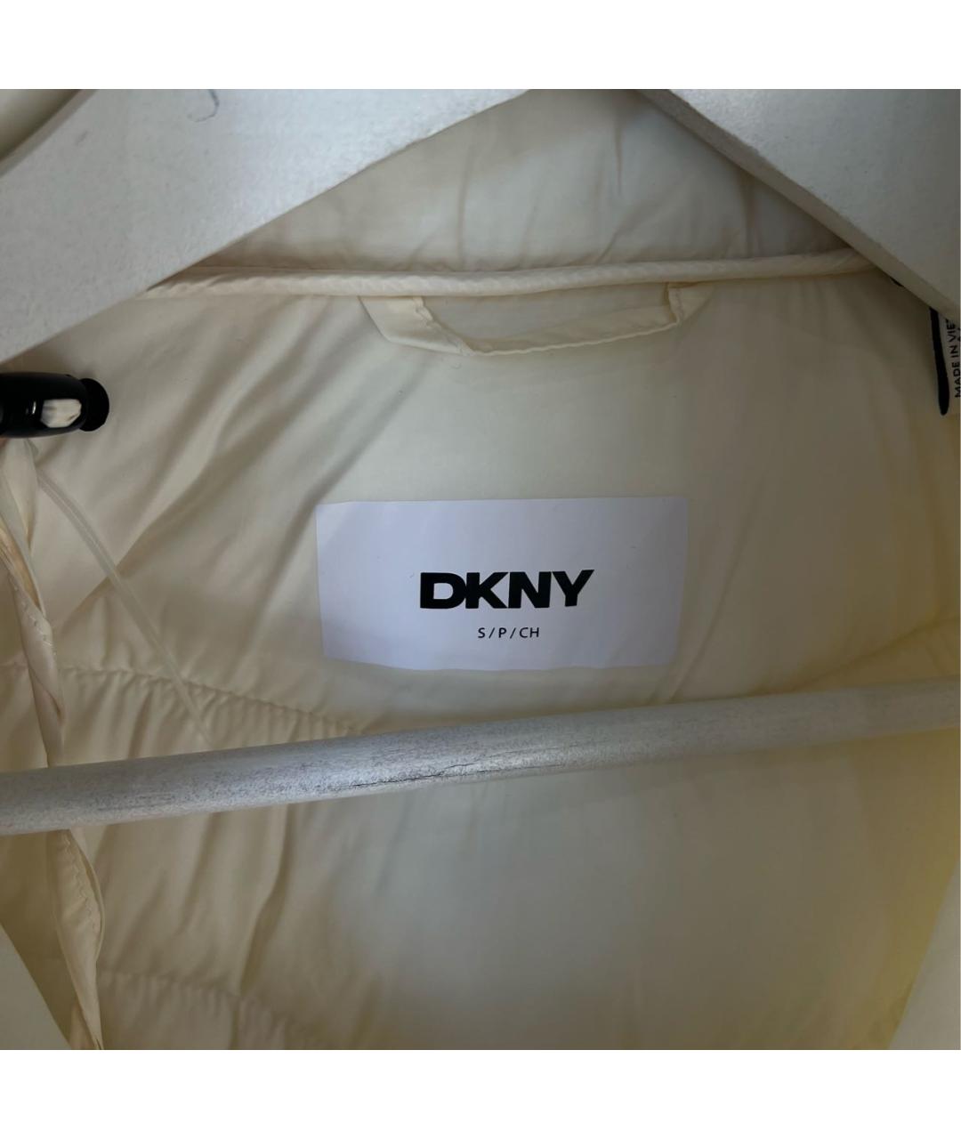 DKNY Белая нейлоновая куртка, фото 3