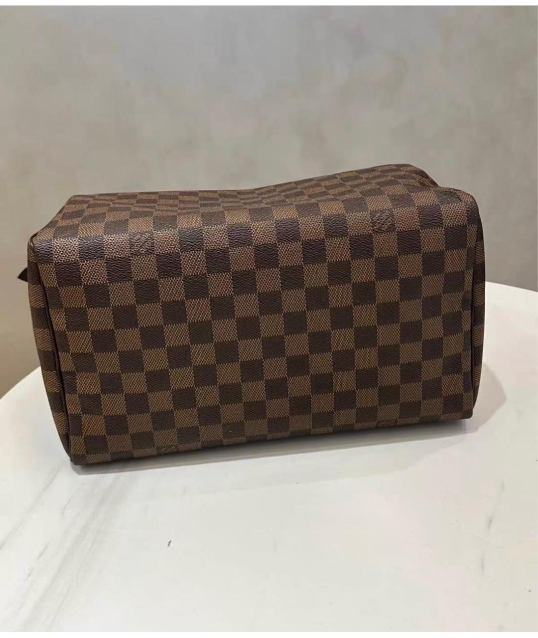LOUIS VUITTON Коричневая сумка с короткими ручками из канвы, фото 6
