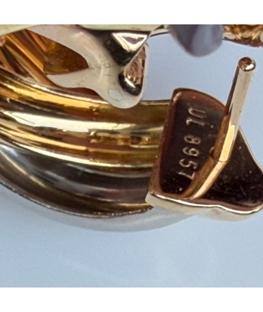 CARTIER Золотые серьги из белого золота, фото 2
