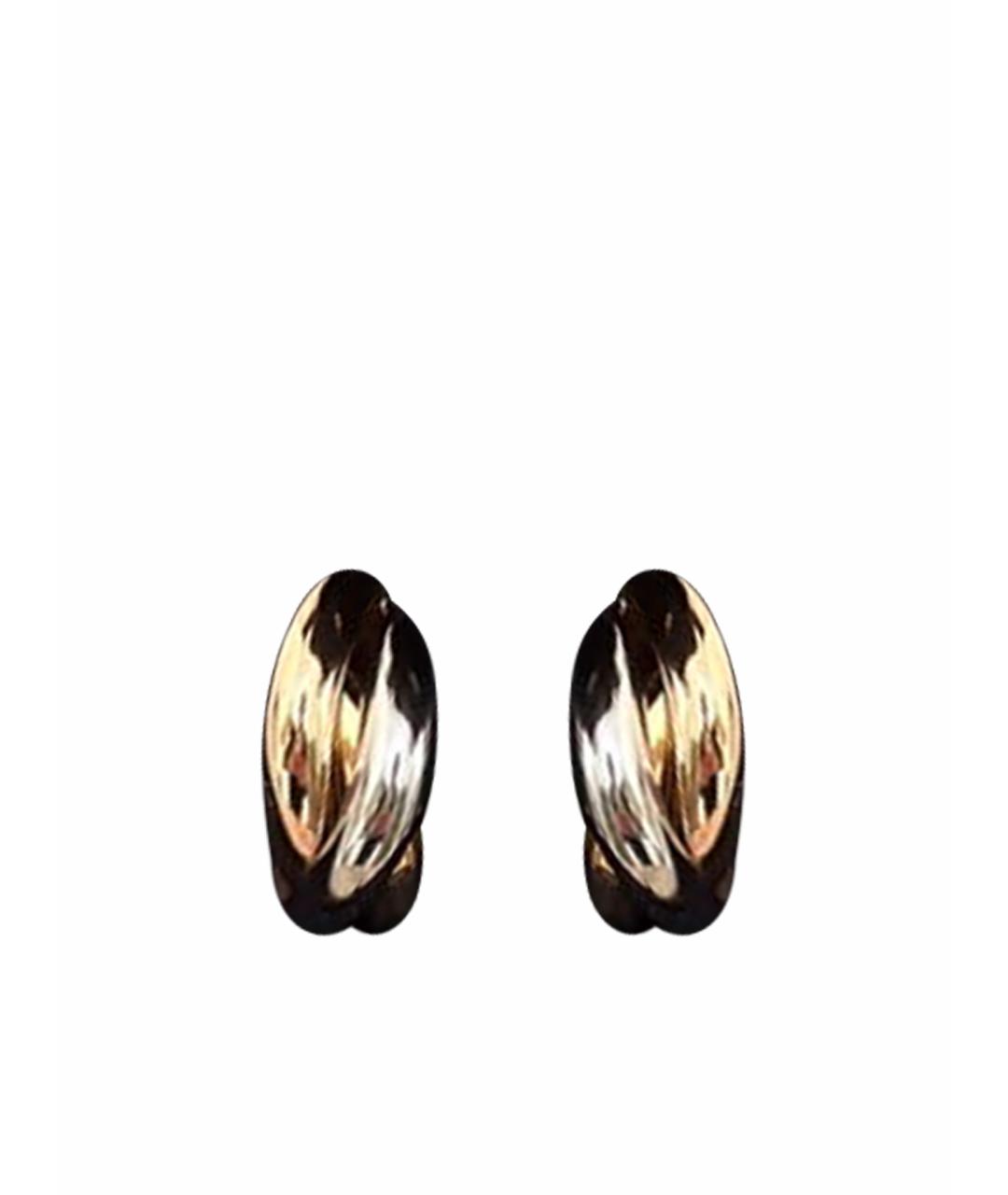 CARTIER Золотые серьги из белого золота, фото 1