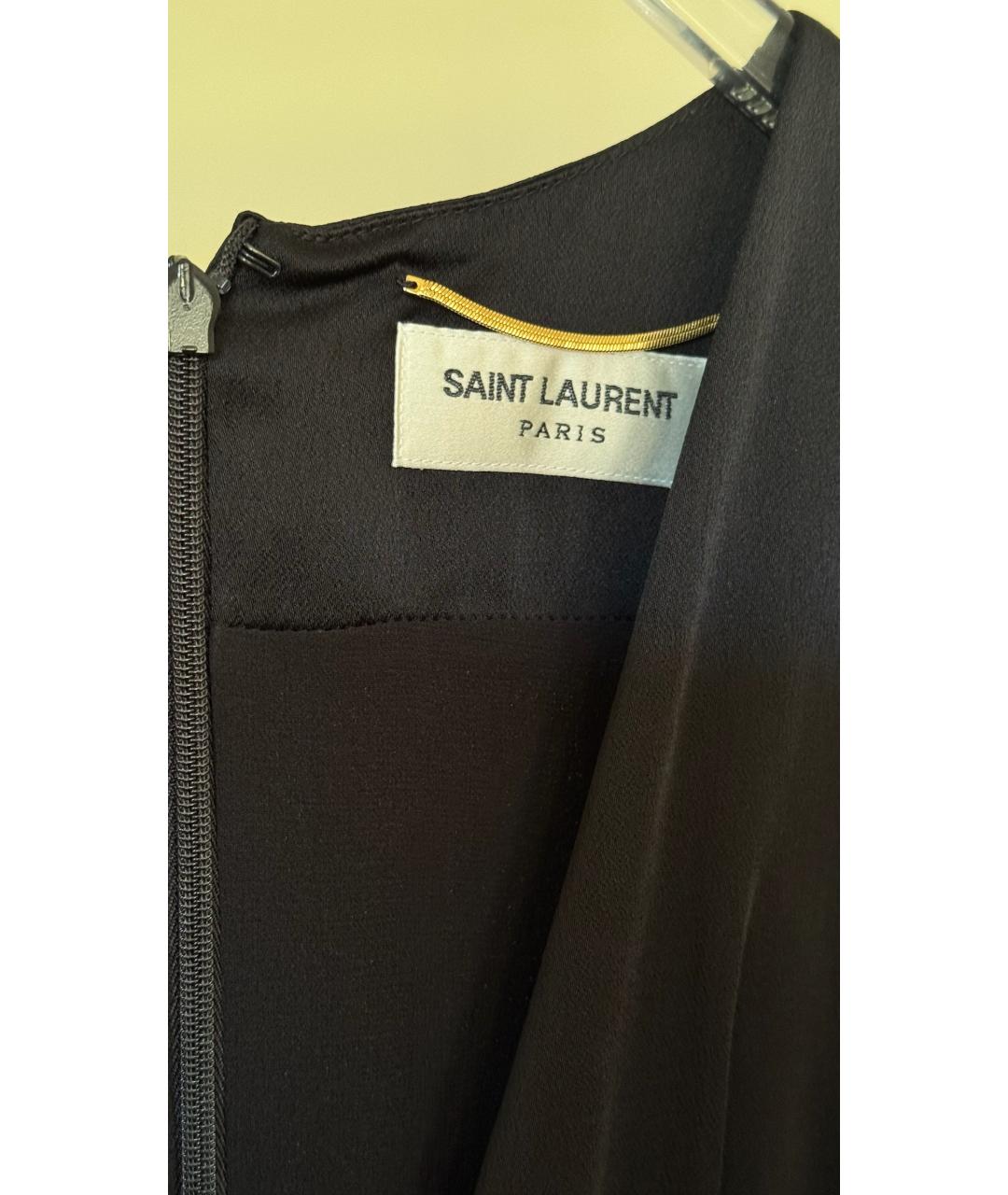 SAINT LAURENT Черное вечернее платье, фото 3